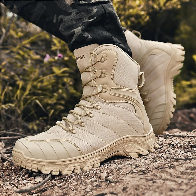 (✅ASTM-Certified & CE Certified) Military Grade Tactical Boots Work Boots Hunting Boots - Waterproof, Anti-Sprain, Anti-Puncture, Non-Slip, Toe Protection